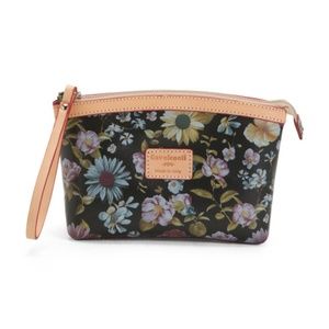 CAVALCANTI Collection Leather Beauty Case Wristlet